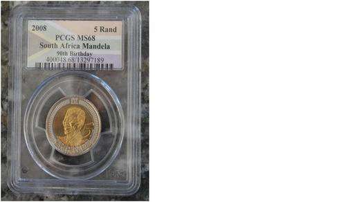 WOW - MS68 2008 Mandela R5 -Exceptional Vaue. Extremely Rare