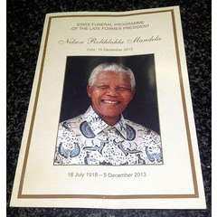 Incredible - Nelson Mandela Official State Funeral Programme - 15 December 2013 - Incredibly Rare