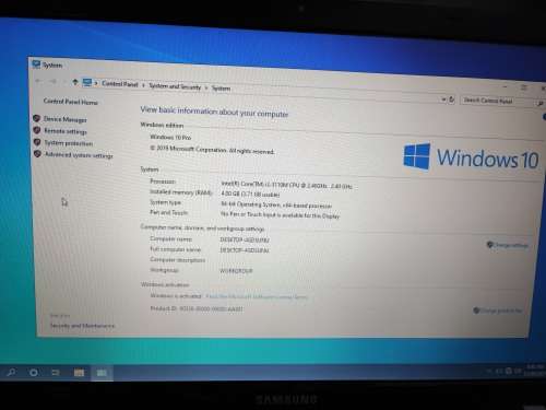 Samsung i3 Laptop