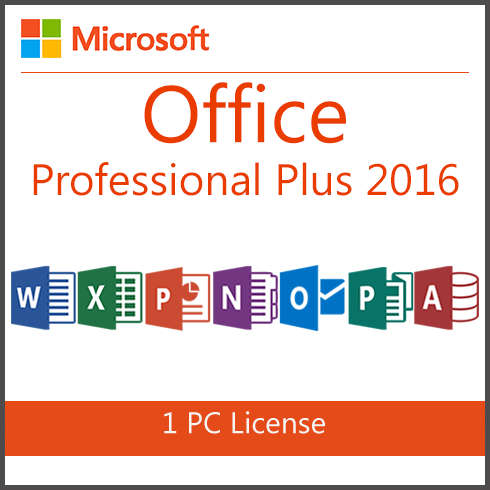 Microsoft Office Professional Plus 2016 (32/64Bit) - Genuine / Life Time License