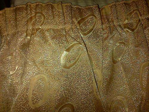 Beautiful Gold colour curtains (two)