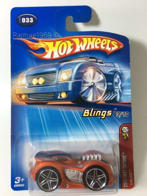 HW-L'Bling-2005 Blings 3/10-Orange-Long Card-
