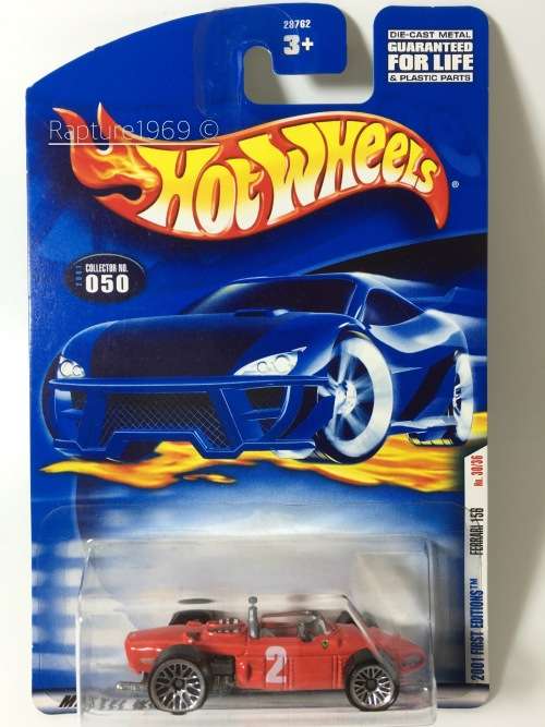 HW-Ferrari 156-2001 First Editions #50-Red-Long Card-