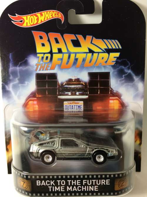 HW-Back To The Future Time Machine-2016 Entertainment Mix B-Silver-Long Card-