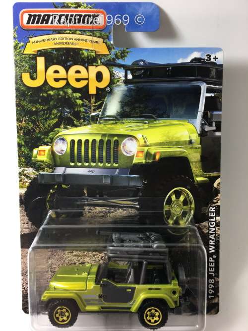 Long Card-1998 Jeep Wrangler-Jeep Anniversary Edition-Green-Long Card