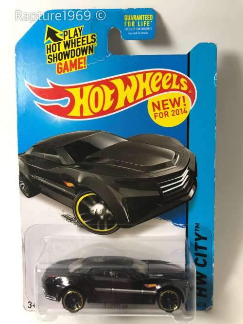 Hot Wheels-Ryura LX-2014 Hot Wheels HW City City Works -Black-Long Card