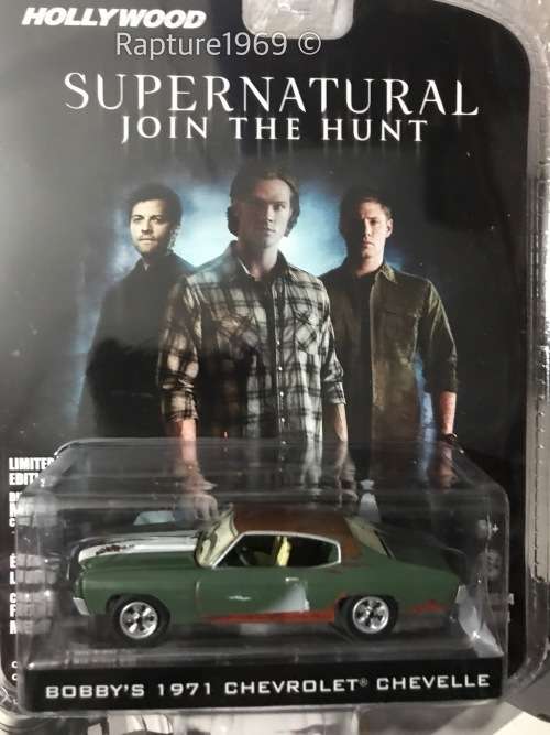 Greenlight-Bobby's 1971 Chevrolet Chevelle-Greenlight - Supernatural-Green-Blister Pack