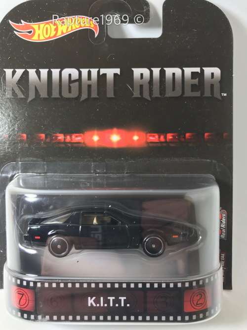 Hot Wheels-K.I.T.T.-2017 Hot Wheels Entertainment - Knight Rider-Black-Long Card