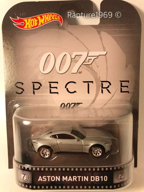 Hot Wheels-Aston Martin DB10-2016 Entertainment Mix B-Silver-Long Card
