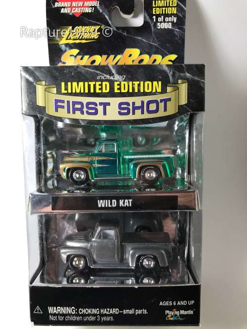 Johnny Lightning-Wild Cat Pickup Truck-Johnny Lightning First Shot Limited Edition 1 of 5000-Green-B