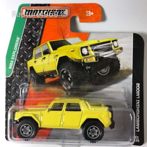 Matchbox-Lamborghini LM002-Matchbox-Yellow-Carded