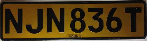 Old Transvaal Car Number Plate