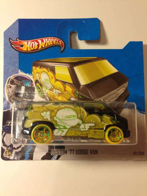 Hot Wheels Custom 77 Dodge Van  2013 HW City Graffiti Rides Treasure Hunt (mint on card )