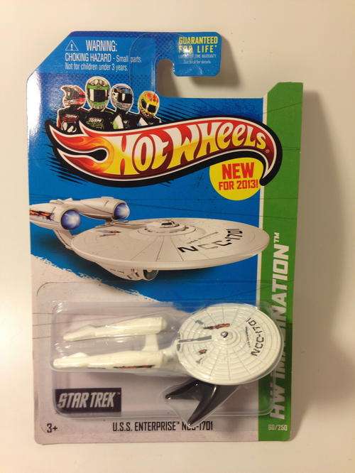 Hot Wheels - U.S.S. Enterprise NCC-1701 - 2013 HW Imagination - Mint on Long Card