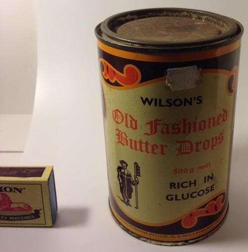 Wilson's - Old fashioned butter drops tin - See pictures for condition
