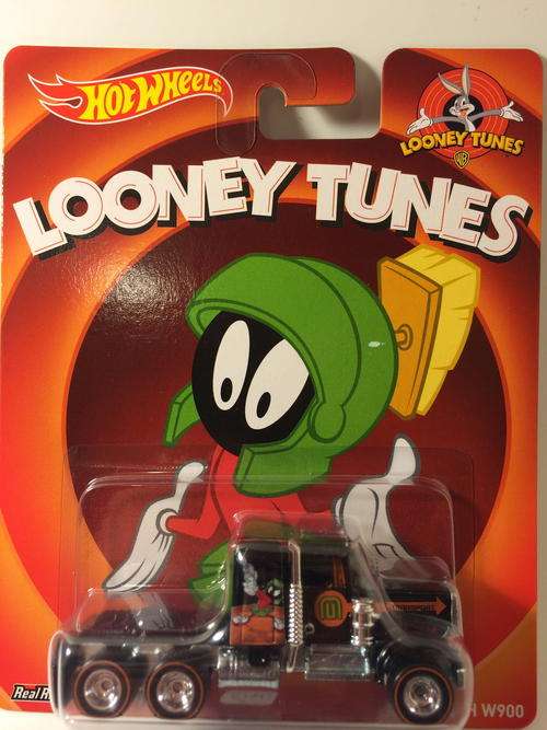 Hot Wheels - Kenworth W900 - 2014 Hot Wheels Loony Tunes Marvin the Martian