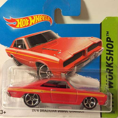 Hot Wheels 1974 Brazilian Dodge Charger - 2014 Hot Wheels HW Workshop Muscle Mania