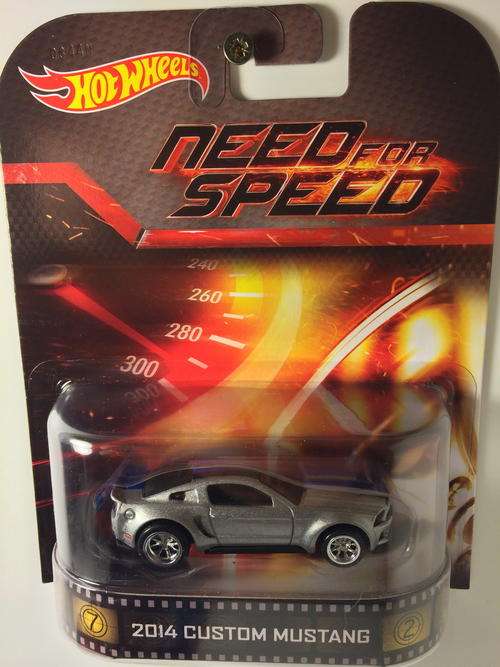 Hot Wheels - 2014 Custom Mustang - 2014 Retro Entertainment Series - Need for Speed