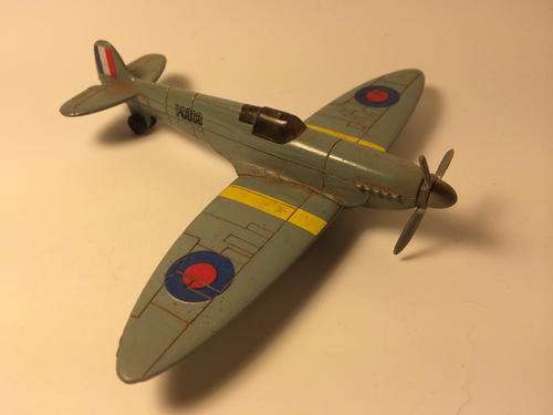 Spitfire Die Cast and plastic toy plane - Loose - See picture for condition