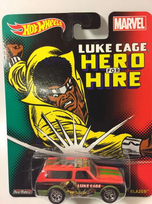Hot Wheels - Red - 70 Chevy Blazer - 2014 Marvel Pop Culture Series Luke Cage