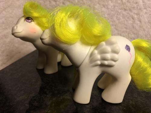 2 x My Little Pony G1 Pegasus 1987 - Baby Surprise
