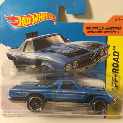 2015 Hot Wheels HW Off-Road HW Hot Trucks  - 68 El Camino  - Blue - Carded