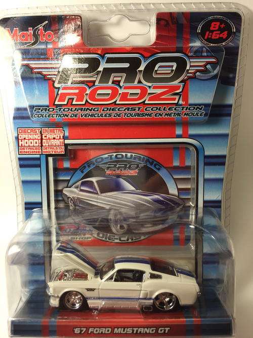 Maisto Pro Rodz - 1967 Ford Mustang GT - White - Blister Pack