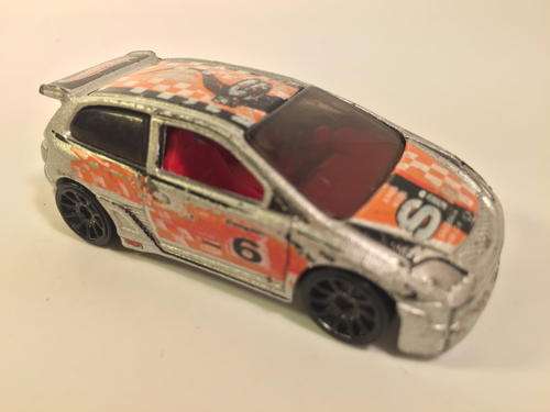 Hot Wheels - Silver - Honda Civic  - 2003 First Editions #27 - Loose