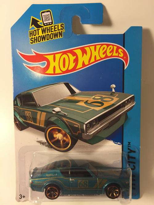 Hot Wheels - Nissan Skyline 2000GT-R - 2014 Hot Wheels HW Workshop HW City - Long Card
