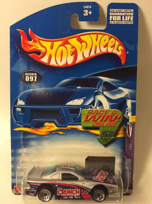 Hot Wheels - Mustang Cobra  - 2002 Sweet Rides Series #3  - Silver - Long Card