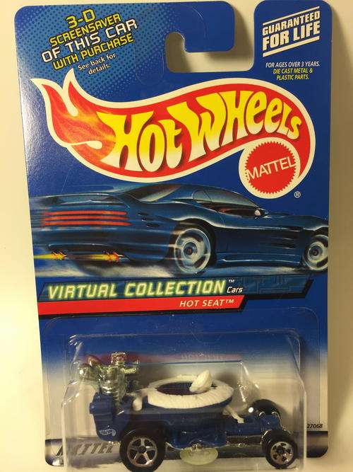 Hot Wheels - Hot Seat - 2000 Virtual Collection Code=XLR82XS  - Blue - Long Card