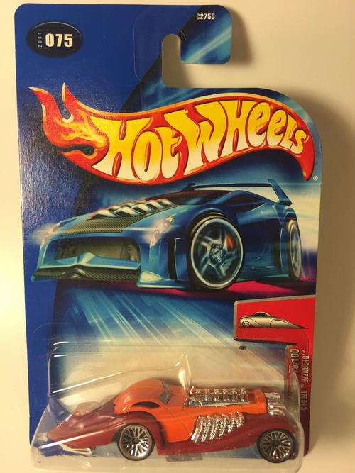 Hot Wheels - Crooze' Ozznberg  - 2004 First Editions #75  - Orange - Long Card
