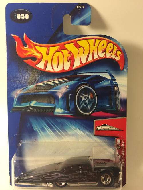 Hot Wheels - Crooze' Slikt Back - 2004 First Editions #50  - Black - Long Card