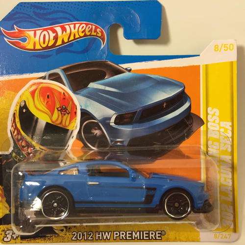 Hot Wheels - 12 Ford Mustang Boss 302 - 2012 New Models - Blue - Carded