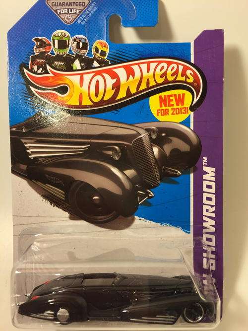 Hot Wheels - Custom Cadillac Fleetwood - 2013 Hot Wheels HW Showroom  - Black - Long Card