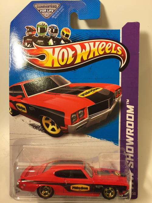 Hot Wheels - 70 Buick GSX - 2013 Hot Wheels HW Showroom Performance  - Red - Long Card