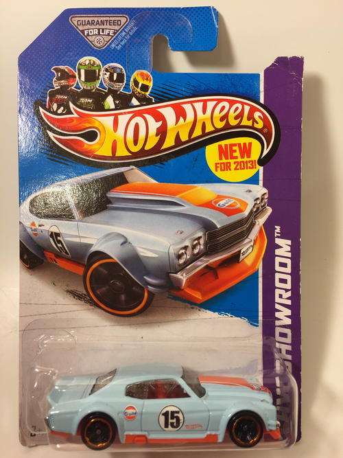 Hot Wheels - 70 Chevy Chevelle SS - 2013 Hot Wheels HW Showroom Performance - Blue - Long Card