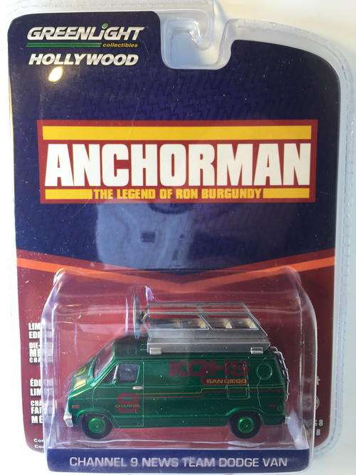 GL - Channel 9 News Team Dodge Van (Chase) - Anchorman - Greenlight - Blister Pack