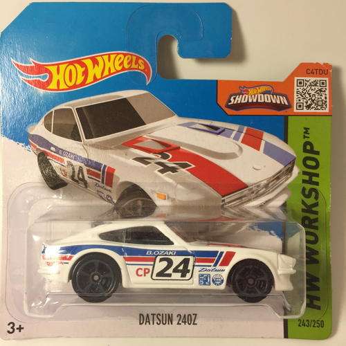 HW - Datsun 240Z - 2015 Hot Wheels HW Workshop Then and Now  - White - Carded