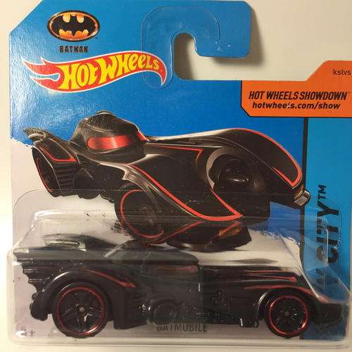 HW - Batmobile - 2015 Hot Wheels HW City Batman  - Black - Carded