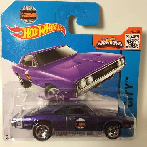 HW - 69 Dodge Charger 500 - 2015 Hot Wheels HW City HW Performance New Casting  - Purple - Carded