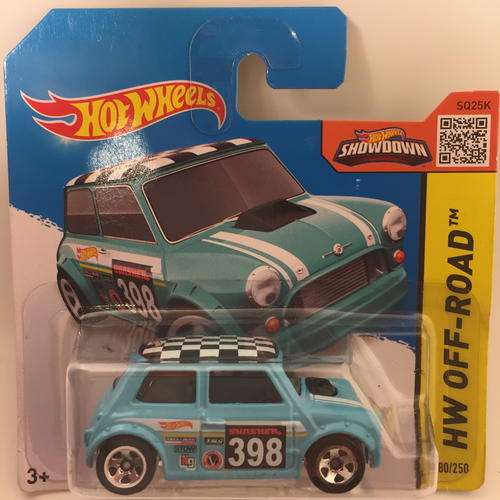 HW - Morris Mini - 2015 Hot Wheels HW Off-Road Road Rally  - Blue - Carded
