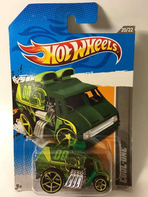 Hot Wheels - Cool-One - 2012 HW Code Cars - Green - Long Card
