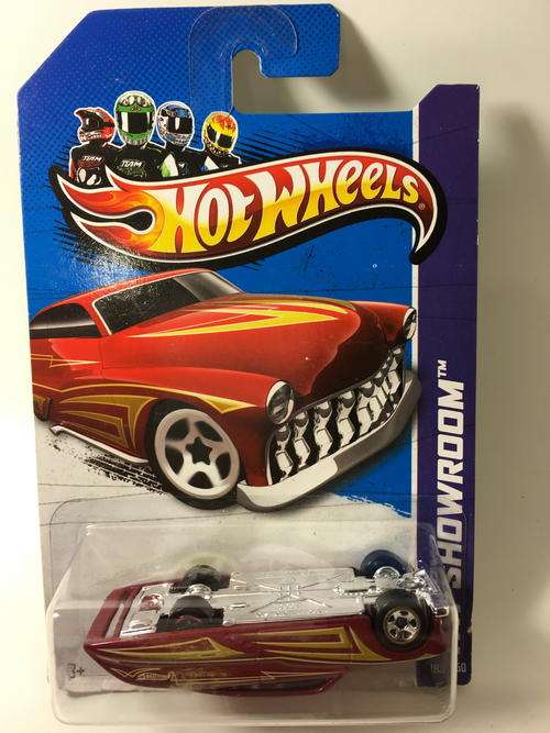 Hot Wheels - Purple Passion  - 2013 Hot Wheels HW Showroom American Turbo  - Red - Long Card Error