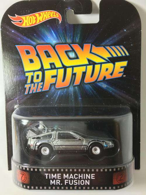 Hot Wheels - Time Machine - MR Fusion - 2015 Entertainment Series Back to the Future - Silver