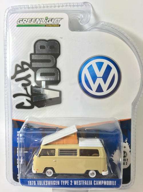 Greenlight - 1970 Volkwagen Type 2 Westfalia Campmobile - Greenlight V-Dub Club - Biege