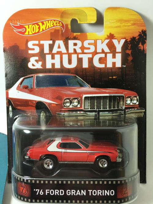 Hot Wheels - 76 Ford Gran Torino - 2015 Entertainment Series Starsky and Hutch - Red - Long Card