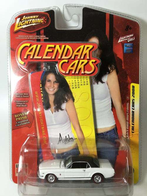 JL-70 Ford Boss 429 Mustang-Johnny Lightning - Calender Cars-Blue-Blister Pack-Blister Cut Open