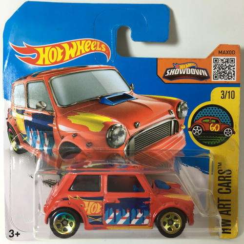 Hot Wheels-Morris Mini-2016 Hot Wheels HW Art Cars #3/10-Red-Carded-