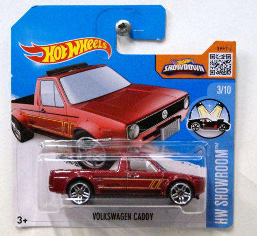Hot Wheels-Volkswagen Caddy-2016 Hot Wheels HW Showroom-Red-Carded-